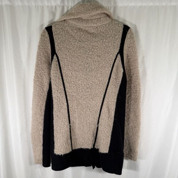 Sparrow Anthropologie Sweater Women's Medium Beige Knit Wool Mohair Full Zip - Picture 9 of 11